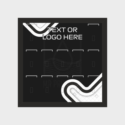 Personalised LEGO F1 minifigure collectible display frame compatible with 71049 custom printed