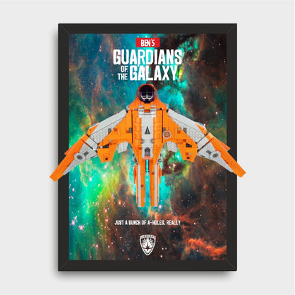 Personalised Marvel LEGO 76193 The Benatar, LED Wall Mounted Display Frame