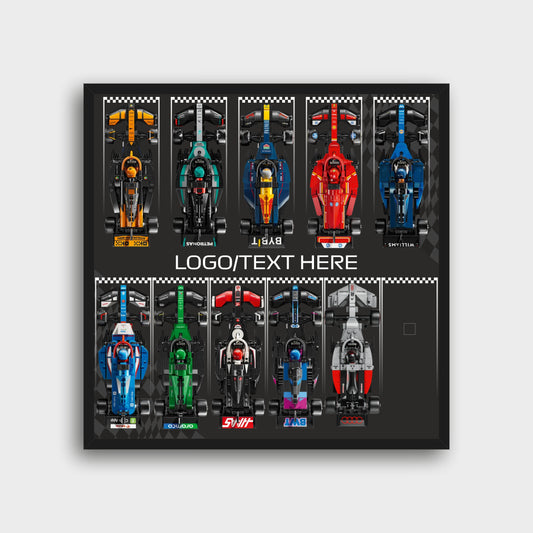 Personalised F1 LEGO Speed Champions 2026 Collection, Wall Mounted Display Frame