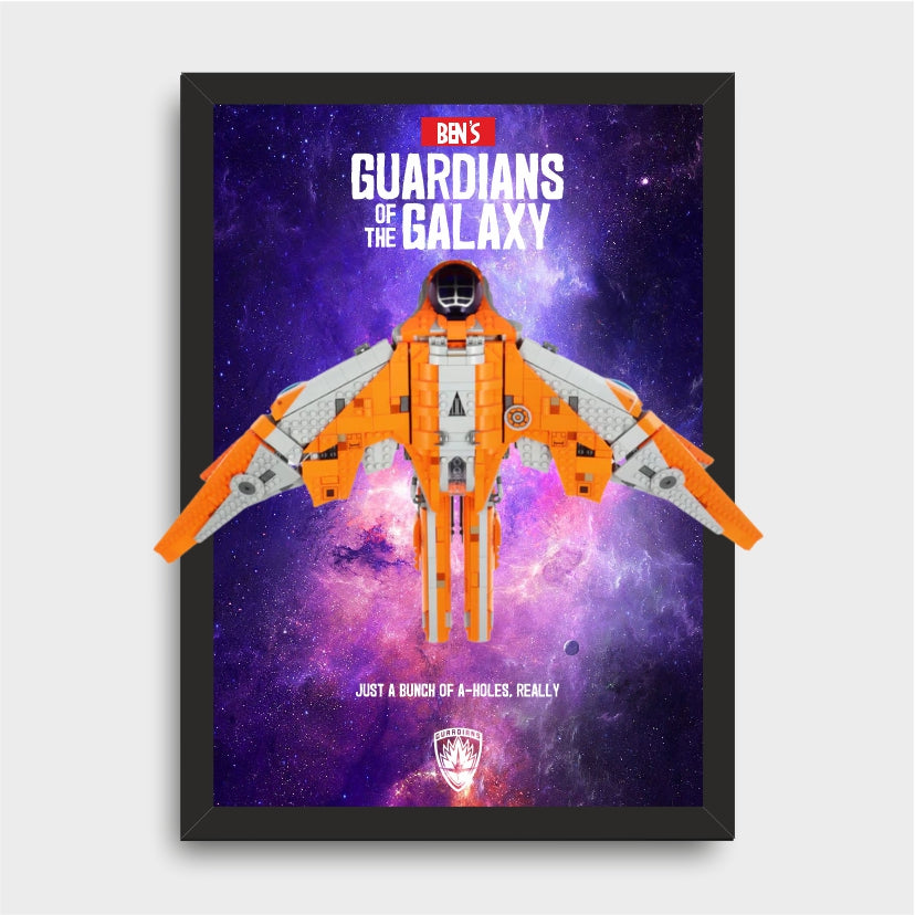 Personalised Marvel LEGO 76193 The Benatar, LED Wall Mounted Display Frame