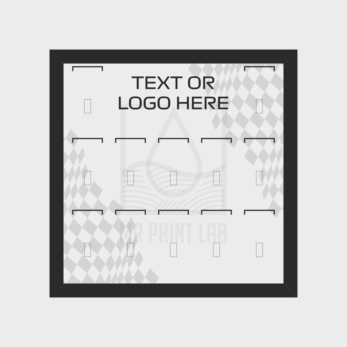 Personalised LEGO F1 minifigure collectible display frame compatible with 71049 custom printed