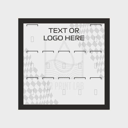 Personalised LEGO F1 minifigure collectible display frame compatible with 71049 custom printed