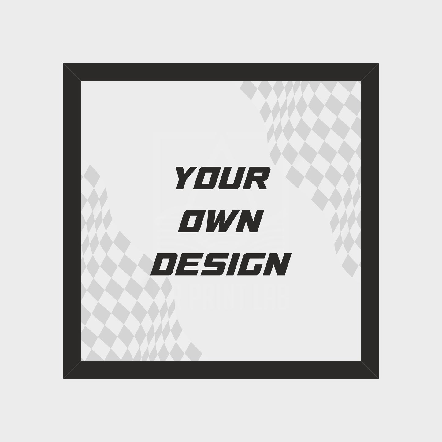 Personalised LEGO F1 minifigure collectible display frame compatible with 71049 custom printed